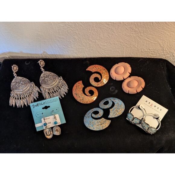 6 Pair Vintage/Modern Earring Lot - Picture 8 of 8